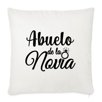 Abuelo de la Novia Bride's Grandpa Wedding Gift - Sofa pillowcase 17,3'' x 17,3'' (45 x 45 cm) - natural white - Front
