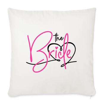 MARIÉE ENTERREMENT DE VIE DE JEUNE FILLE 2025 - Housse de coussin décorative 45 x 45 cm - blanc nature - Devant