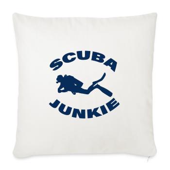 SCUBA JUNKIE - Sofakissenbezug 45 x 45 cm - Naturweiß  - Vorne