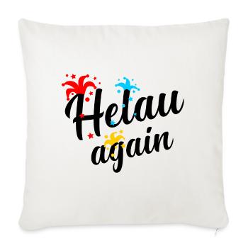Helau, Fasnacht, Fasching, Carnival - Sofa pillowcase 17,3'' x 17,3'' (45 x 45 cm) - natural white - Front