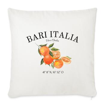 Bari Vecchia - Italie du Sud - Italie - Pouilles - Housse de coussin décorative 45 x 45 cm - blanc nature - Devant
