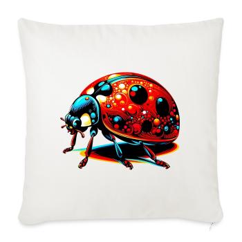 Ladybird - Sofa pillowcase 17,3'' x 17,3'' (45 x 45 cm) - natural white - Front