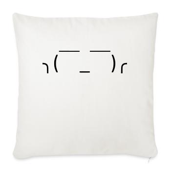 Just let it go! 🤷‍♂️ - Sofa pillowcase 17,3'' x 17,3'' (45 x 45 cm) - natural white - Front