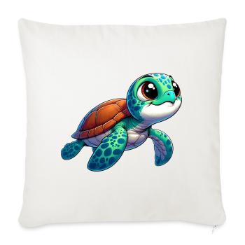 Turtle - Sofa pillowcase 17,3'' x 17,3'' (45 x 45 cm) - natural white - Front