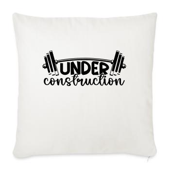 Under Construction - Sofakissenbezug 45 x 45 cm - Naturweiß  - Vorne