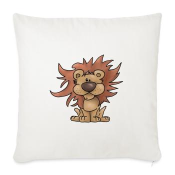 putziger_Loewe - Housse de coussin décorative 45 x 45 cm - blanc nature - Devant