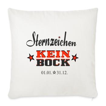 Asterisk Kein Bock Annual Calendar - Sofa pillowcase 17,3'' x 17,3'' (45 x 45 cm) - natural white - Front
