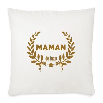Luxury Mom - Mother's Day - Sofa pillowcase 17,3'' x 17,3'' (45 x 45 cm) - natural white - Front