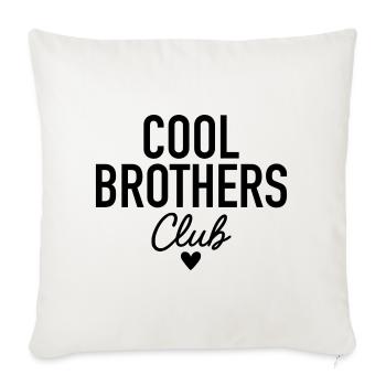 Cool Brothers Club - Sofa pillowcase 17,3'' x 17,3'' (45 x 45 cm) - natural white - Front