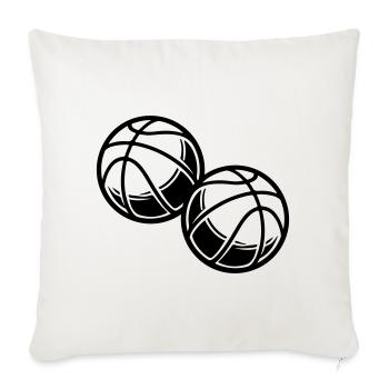 Équipe de Basketball Symbol - Housse de coussin décorative 45 x 45 cm - blanc nature - Devant
