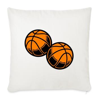 Équipe de Basketball Symbol - Housse de coussin décorative 45 x 45 cm - blanc nature - Devant