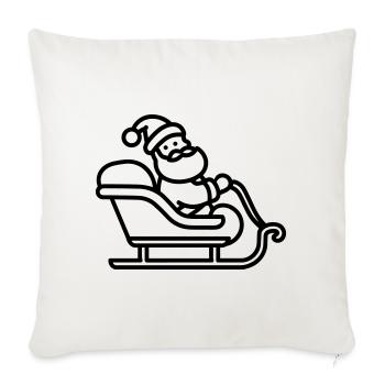 Santa's sleigh - Sofa pillowcase 17,3'' x 17,3'' (45 x 45 cm) - natural white - Front