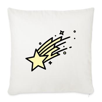 Une bande dessinée Shooting Star Comet - Housse de coussin décorative 45 x 45 cm - blanc nature - Devant