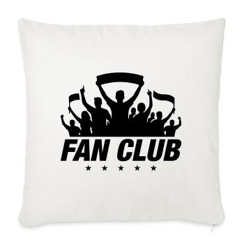 Fan Club Silhouette - Housse de coussin décorative 45 x 45 cm - blanc nature - Devant