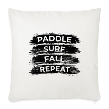 Paddle Surf Fall Repeat - Sofa pillowcase 17,3'' x 17,3'' (45 x 45 cm) - natural white - Front