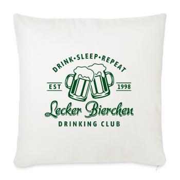 Club de Bière Délicieuse | Bière | Fête des pères - Housse de coussin décorative 45 x 45 cm - blanc nature - Devant