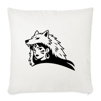 amazone vrouw - Sofa pillowcase 17,3'' x 17,3'' (45 x 45 cm) - natural white - Front