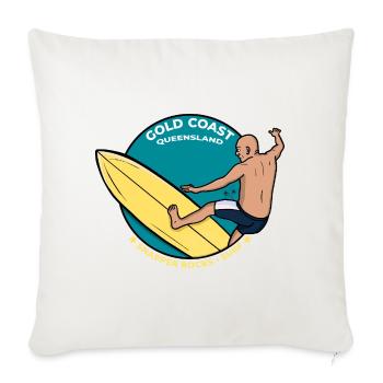 Gold Coast Queensland Snapper Rocks Tropical Surf - Sofa pillowcase 17,3'' x 17,3'' (45 x 45 cm) - natural white - Front