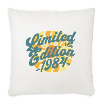 Édition limitée anniversaire 1984 - Housse de coussin décorative 45 x 45 cm - blanc nature - Devant