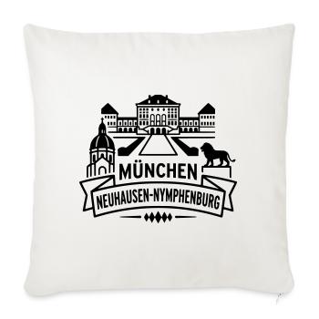 München Neuhausen Nymphenburg - Sofakissenbezug 45 x 45 cm - Naturweiß  - Vorne