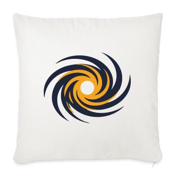 Galaxie Schwarzes Loch Logo - Sofakissenbezug 45 x 45 cm - Naturweiß  - Vorne