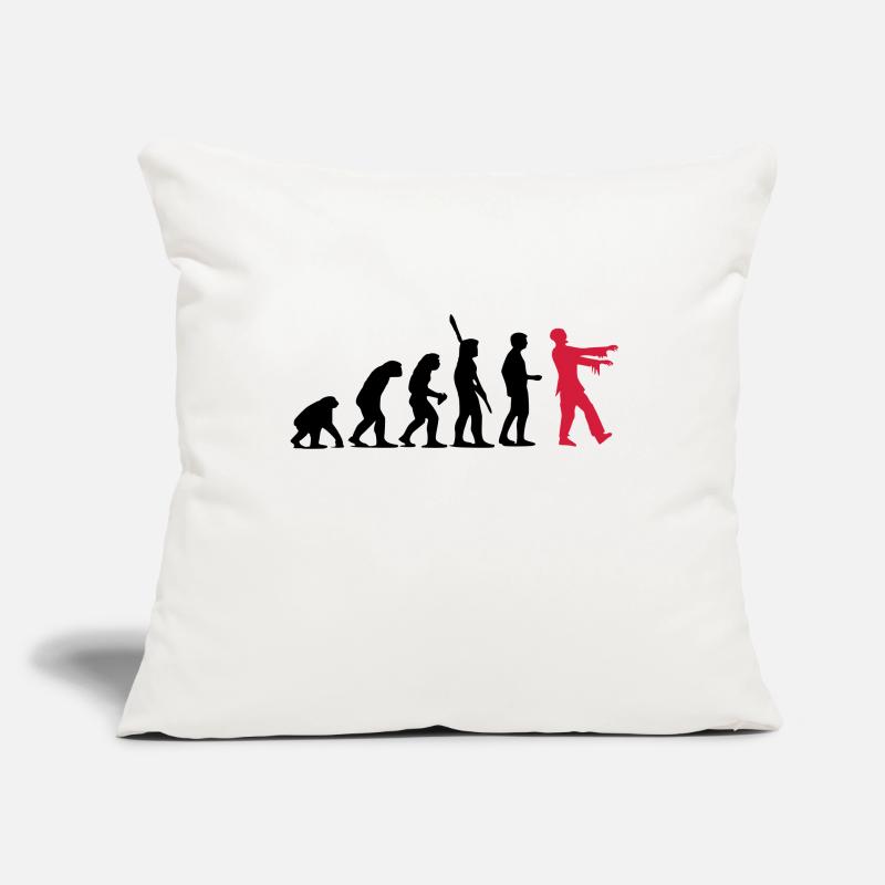 Zombie Evolution (two-color) Sofa pillowcase 17,3'' x 17,3'' (45 x 45 cm)