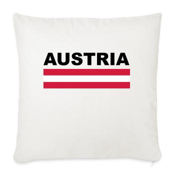 Austria Austria flag gift - Sofa pillowcase 17,3'' x 17,3'' (45 x 45 cm) - natural white - Front
