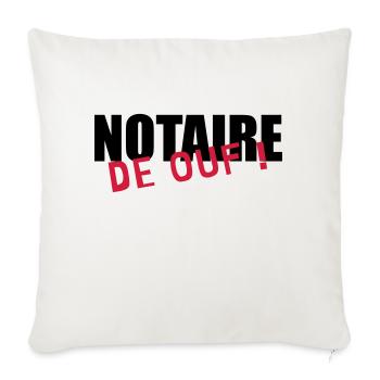 Notary Notar Notare Notaire Justice Law Loi - Sofa pillowcase 17,3'' x 17,3'' (45 x 45 cm) - natural white - Front