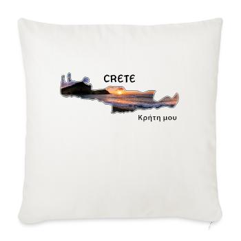 Kreta Crete - Sofakissenbezug 45 x 45 cm - Naturweiß  - Vorne