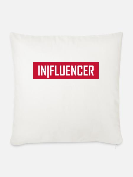 Influencer - Sofakissenbezug 45 x 45 cm - Naturweiß