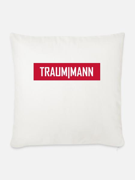 Traummann - Sofakissenbezug 45 x 45 cm - Naturweiß