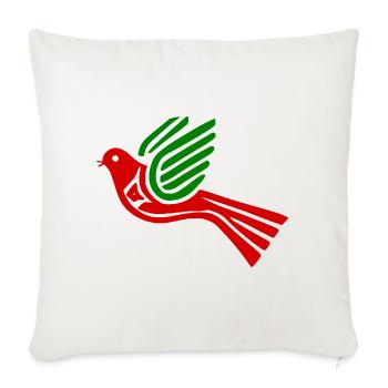 Colombe de la paix - Housse de coussin décorative 45 x 45 cm - blanc nature - Devant