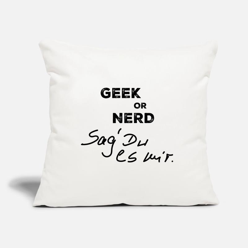 Geek oder Nerd Sofakissenbezug 45 x 45 cm