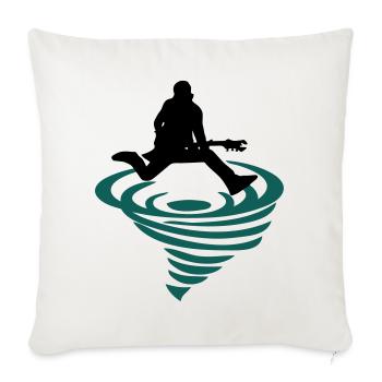 Rocker emblem - Sofa pillowcase 17,3'' x 17,3'' (45 x 45 cm) - natural white - Front