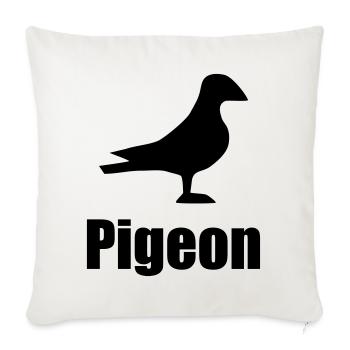 Pigeon - Housse de coussin décorative 45 x 45 cm - blanc nature - Devant