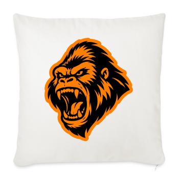 Gorilla Head - Sofa pillowcase 17,3'' x 17,3'' (45 x 45 cm) - natural white - Front
