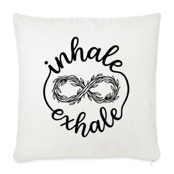 meditation - Sofa pillowcase 17,3'' x 17,3'' (45 x 45 cm) - natural white - Front
