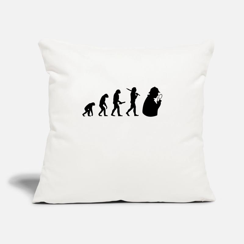 Sherlock Holmes évolution développement de progrès Housse de coussin décorative 45 x 45 cm