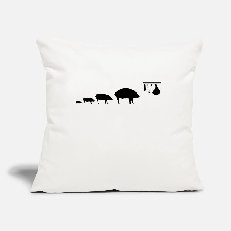 pig_evolution Housse de coussin décorative 45 x 45 cm