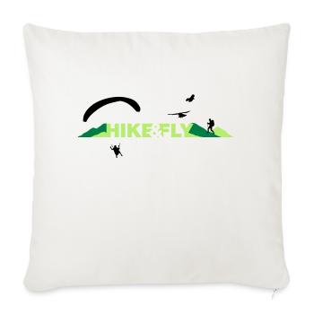 Hike & Fly - Housse de coussin décorative 45 x 45 cm - blanc nature - Devant