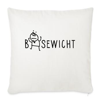 Bösewicht - Sofakissenbezug 45 x 45 cm - Naturweiß  - Vorne