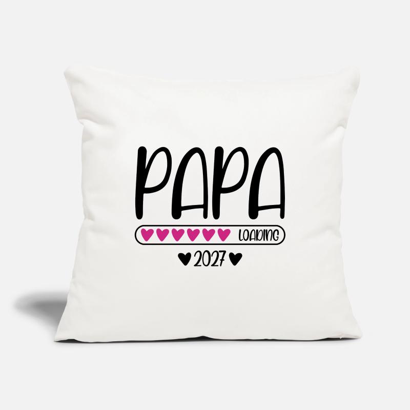 Dad 2027 loading with heart loading bar Sofa pillowcase 17,3'' x 17,3'' (45 x 45 cm)