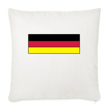 deutschlandweltmeisterklein - Sofakissenbezug 45 x 45 cm - Naturweiß  - Vorne