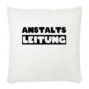 Anstaltsleitung - Sofakissenbezug 45 x 45 cm - Naturweiß  - Vorne
