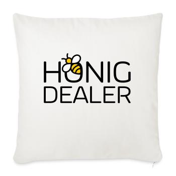 Honigdealer - Sofakissenbezug 45 x 45 cm - Naturweiß  - Vorne
