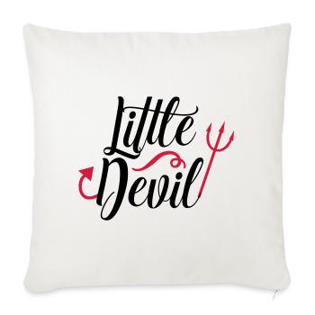 Little Devil Halloween Satansbraten diable - Housse de coussin décorative 45 x 45 cm - blanc nature - Devant