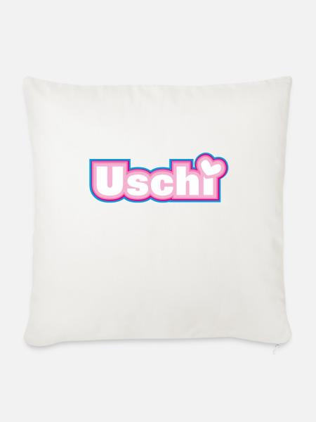 Uschi - Sofakissenbezug 45 x 45 cm - Naturweiß 