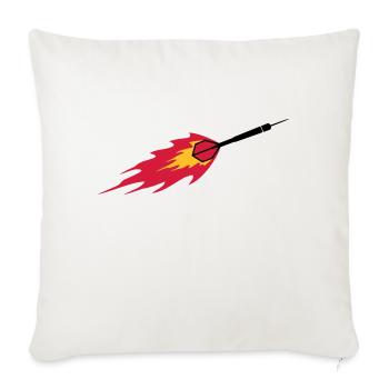 Dart Fire - Sofakissenbezug 45 x 45 cm - Naturweiß  - Vorne