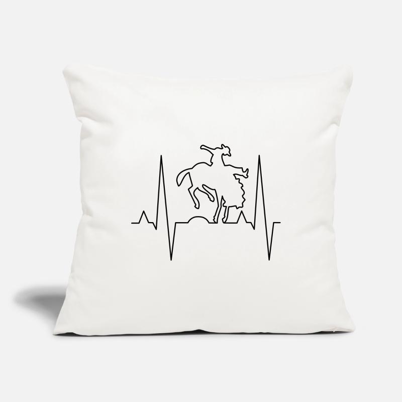 Conception d’impression de cavalier de rodéo Housse de coussin décorative 45 x 45 cm