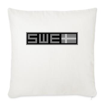Sweden Tactical Flag - Sofa pillowcase 17,3'' x 17,3'' (45 x 45 cm) - natural white - Front